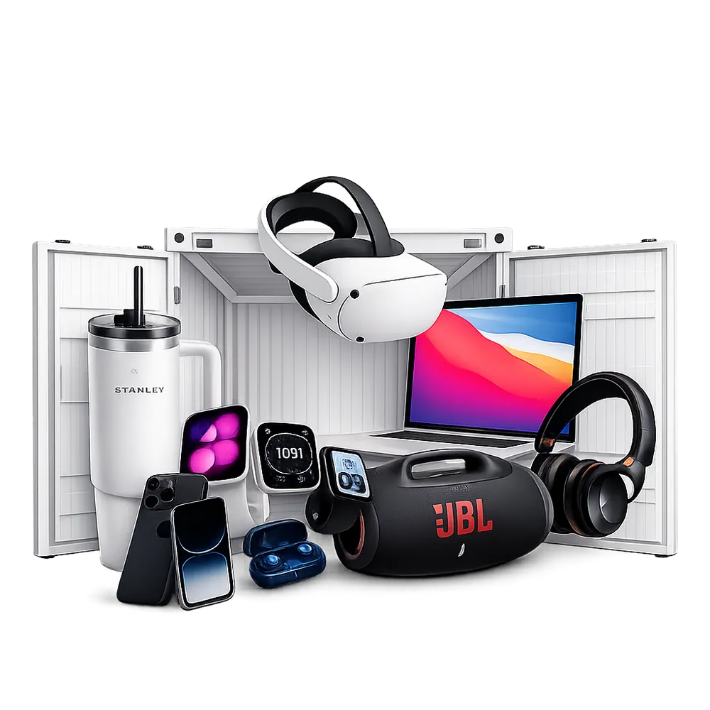 iPhone, Macbook, AirPods, Stanley, JBL e mais produtos